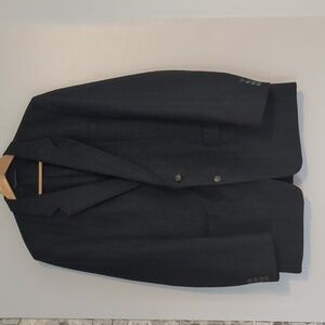 Country Squire Men's Classic Blazer Pure Virgin Wool 34W X 32L Grey Stripes